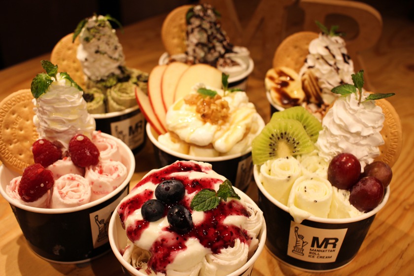 Links Umeda に人気ロールアイス専門店 マンハッタンロールアイスクリーム が大阪初出店 Osaka Style