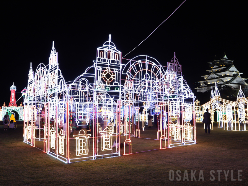 ⼤阪城イルミナージュ ⼤正浪漫の世界