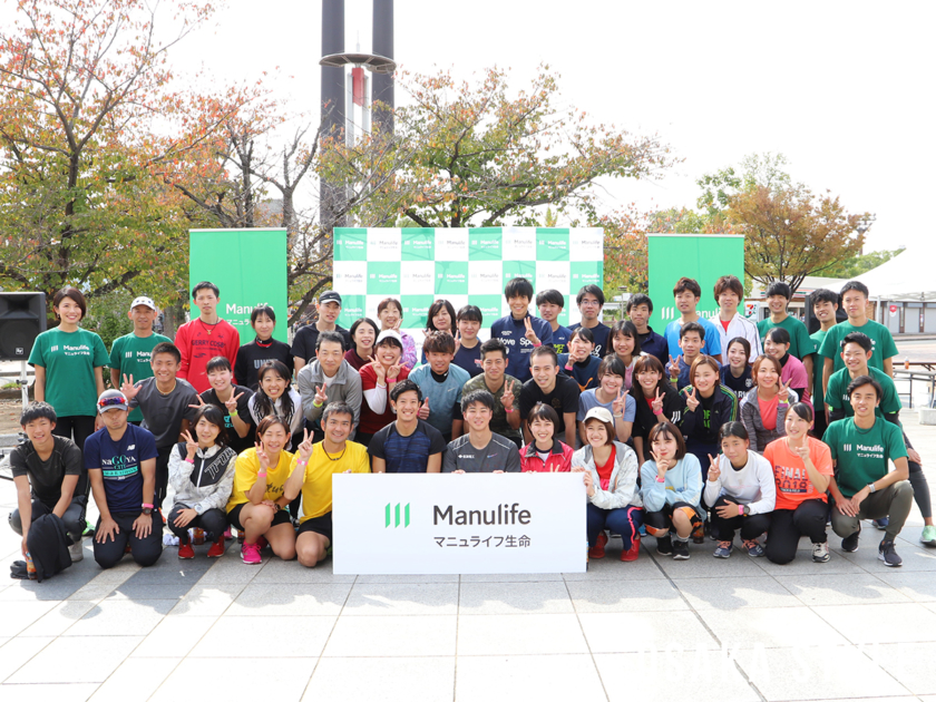 多田修平選手と参加者で記念撮影