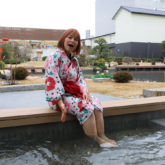 「空庭温泉 OSAKA BAY TOWER」日本庭園の足湯