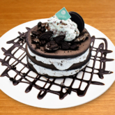 パンケーキカフェcafeblowのチョコミントパンケーキ