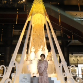 グランフロント大阪のクリスマスツリー点灯式に阿部詩選手