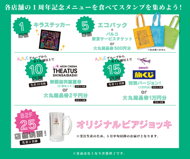 「心斎橋ネオン食堂街」1周年記念イベント