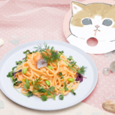 サーモン明太クリームにゃんこパスタ