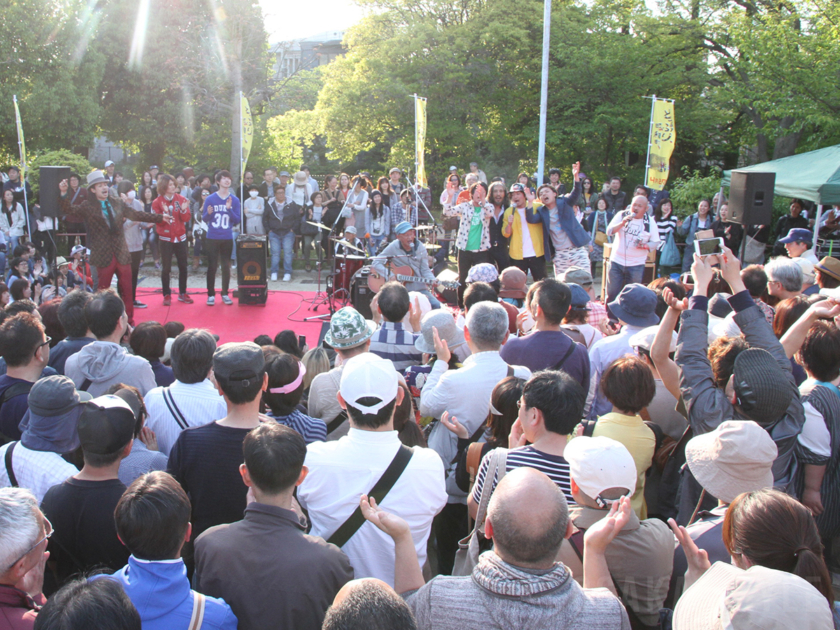 桃ヶ池公園でステージイベント