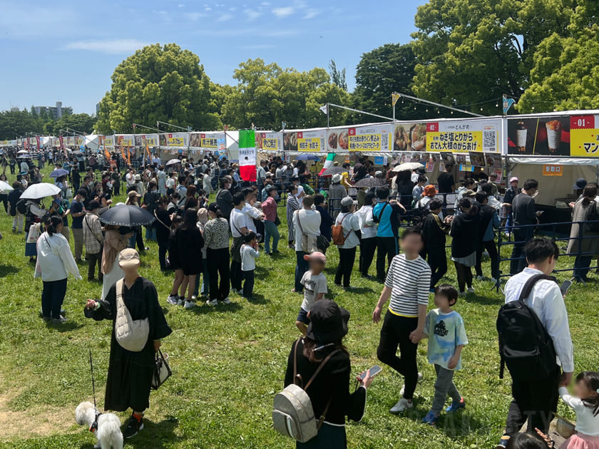 鶴見緑地でフードフェス「はらぺこサーカス」