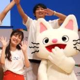 石田明さん、のだこころさん、ノンタン