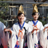 今宮戎神社の福娘が「上方締め」披露