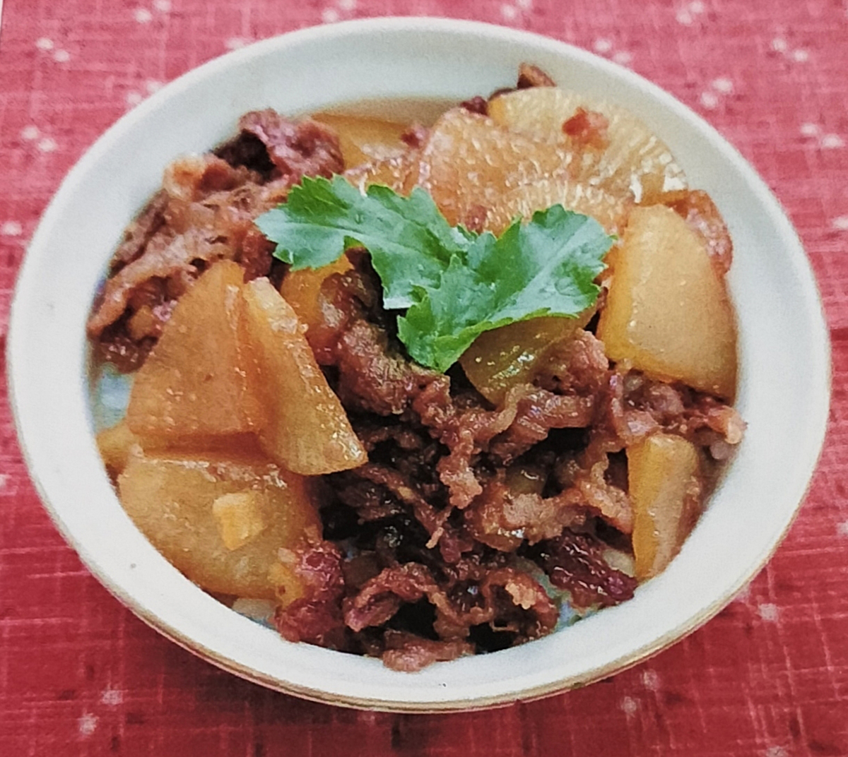 「田辺大根と牛肉の煮物」レトルト