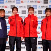小林香菜選手、鈴木杏奈選手、北川星瑠選手、古原夏音選手