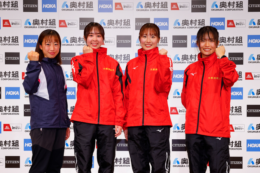 小林香菜選手、鈴木杏奈選手、北川星瑠選手、古原夏音選手