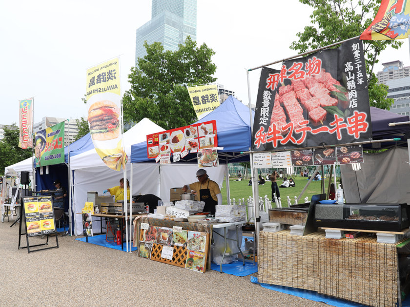 天王寺公園てんしばでフード＆テントサウナイベント