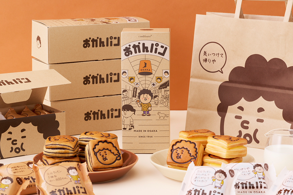 クックハウスが大阪みやげ「おかんパン」発売 ミルクとチョコの6個