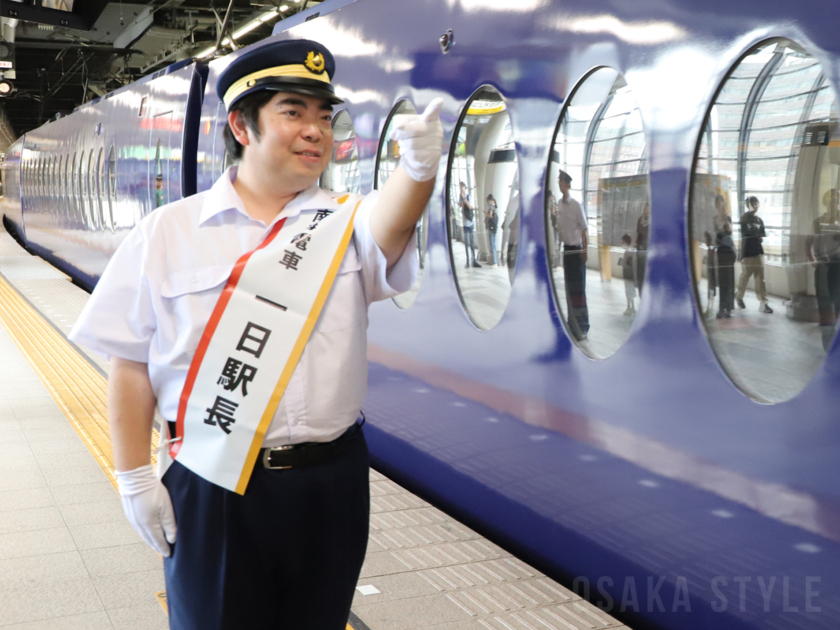 徳永ゆうきさんが一日駅長