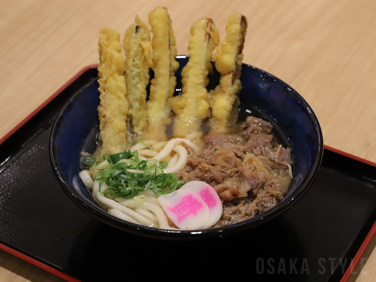 肉ごぼ天うどん