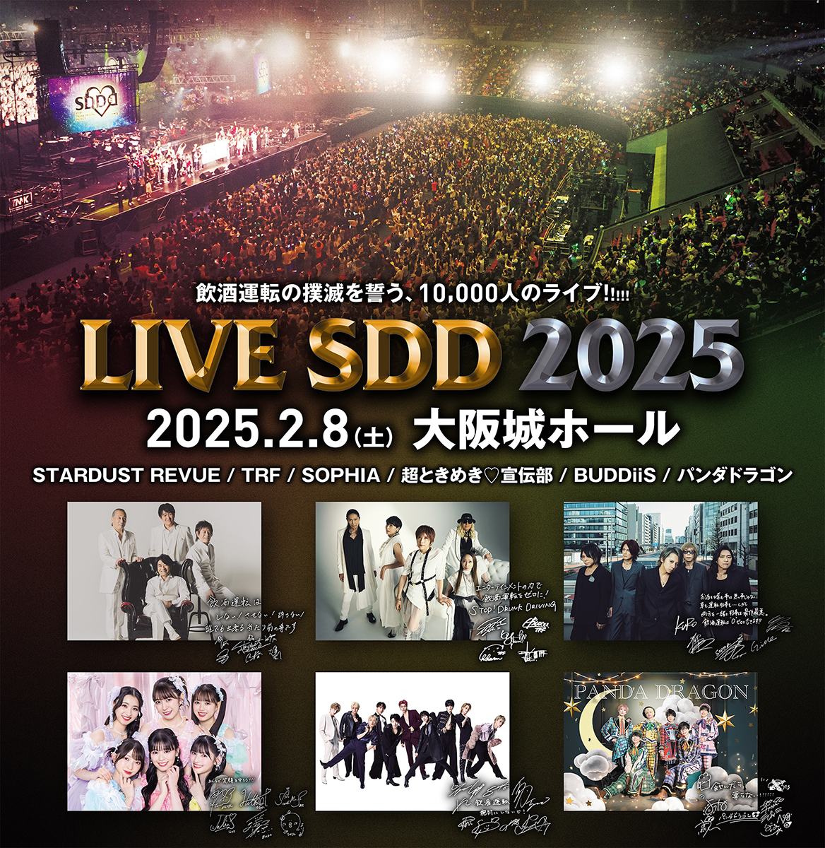【レビューを書けば送料当店負担】 大阪城ホールでライブイベント「LIVE 出演 2025」開催へ SDD ポップス+ロック(邦楽)