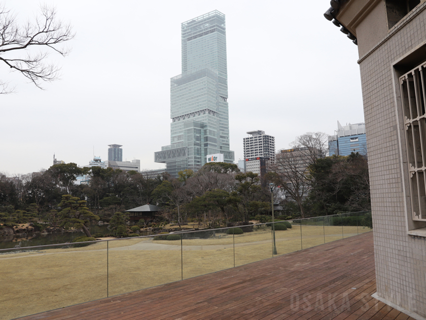 大阪市立美術館のテラス