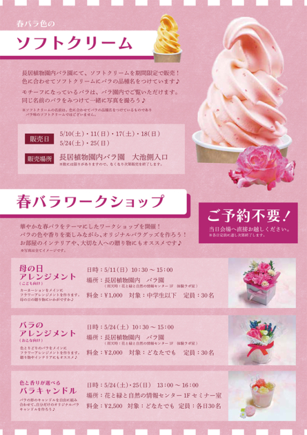長居植物園で「春のローズウィーク」