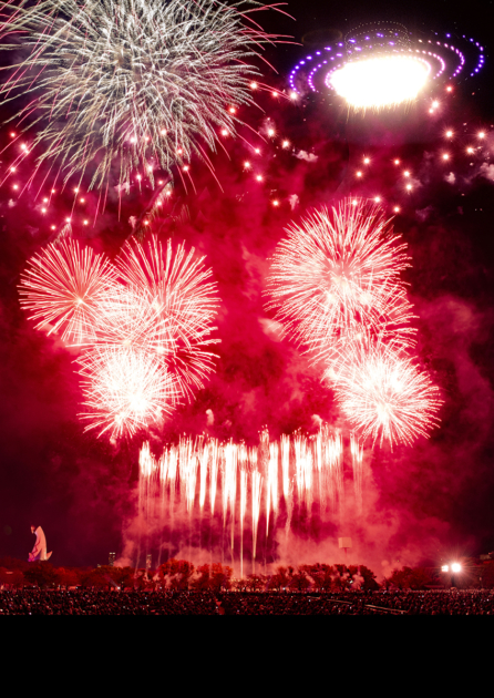 万博夜空がアートになる日