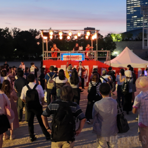 「大阪グルメEXPO2025 supported by SUNTORY」で盆踊り大会