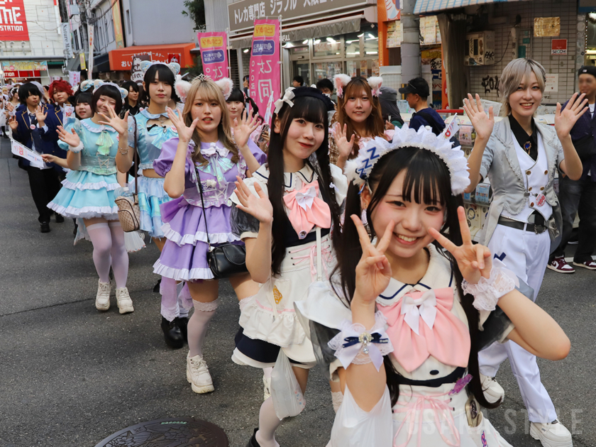 浪速区制100周年「浪速区商店会連盟 なにわ100人パレード ～メイドさん大集合～」