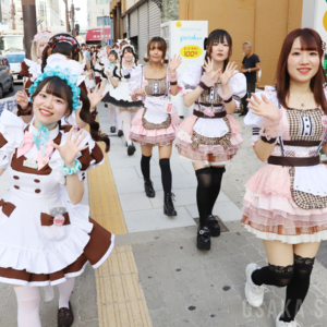 浪速区制100周年「浪速区商店会連盟 なにわ100人パレード ～メイドさん大集合～」