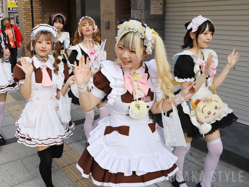 浪速区制100周年「浪速区商店会連盟 なにわ100人パレード ～メイドさん大集合～」