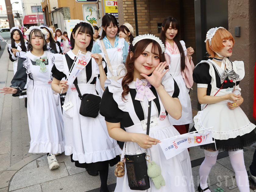 浪速区制100周年「浪速区商店会連盟 なにわ100人パレード ～メイドさん大集合～」
