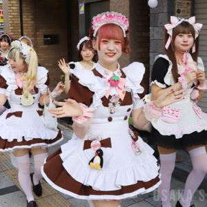 浪速区制100周年「浪速区商店会連盟 なにわ100人パレード ～メイドさん大集合～」