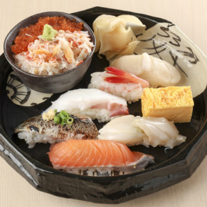 「北海道朝市直営 和膳 功」北海道朝市おまかせにぎり