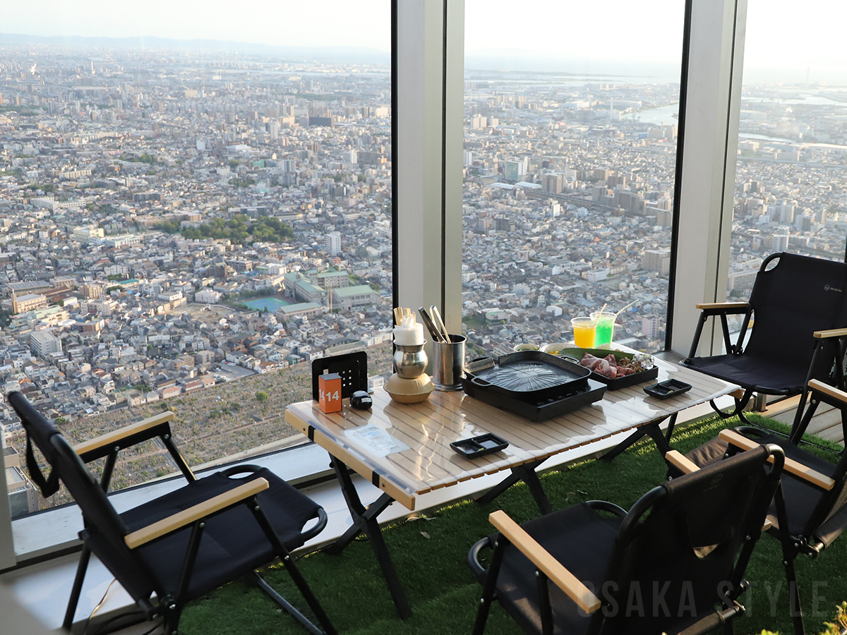 絶景を眺めながらバーベキューが楽しめる