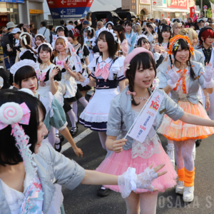 浪速区制100周年「浪速区商店会連盟 なにわ100人パレード ～メイドさん大集合～」
