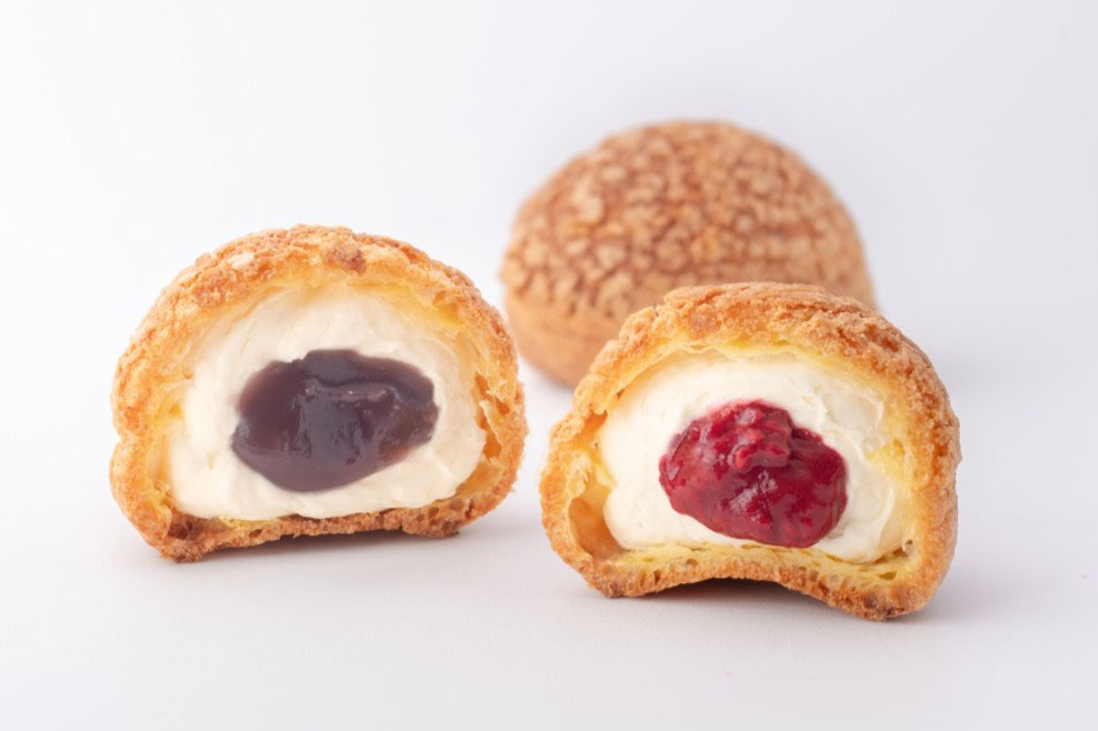 阪神梅田本店限定の「クッキーシュー(こしあん/フランボワーズ)」