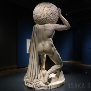 「ファルネーゼのアトラス」の後ろ姿