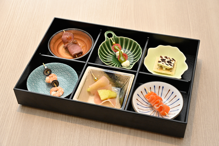 空中レストラン「ディナー・イン・ザ・スカイ・オオサカ」の料理