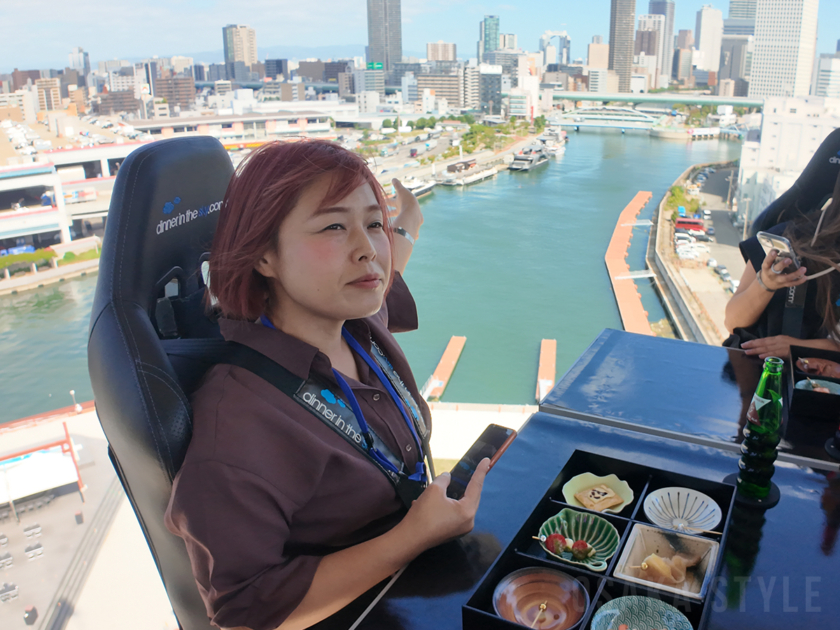 空中レストラン「Dinner in the Sky OSAKA」