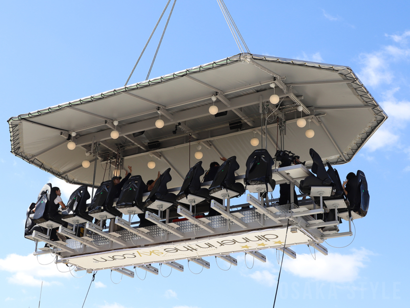空中レストラン「Dinner in the Sky OSAKA」