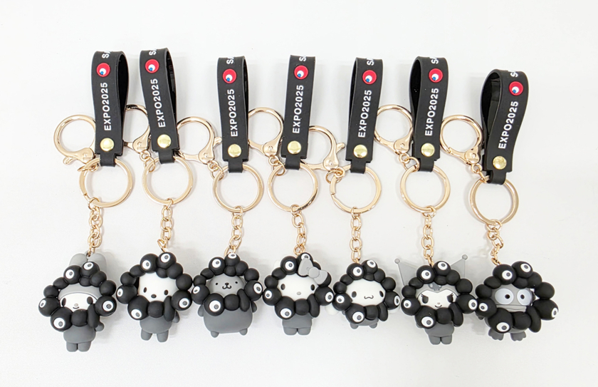 サンリオキャラクターズ モノクロキーホルダー 各1,650円