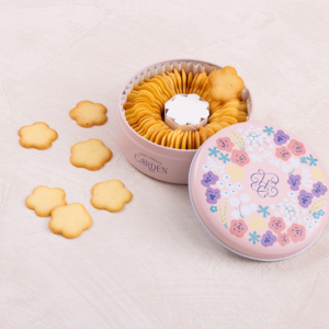 花クッキー缶