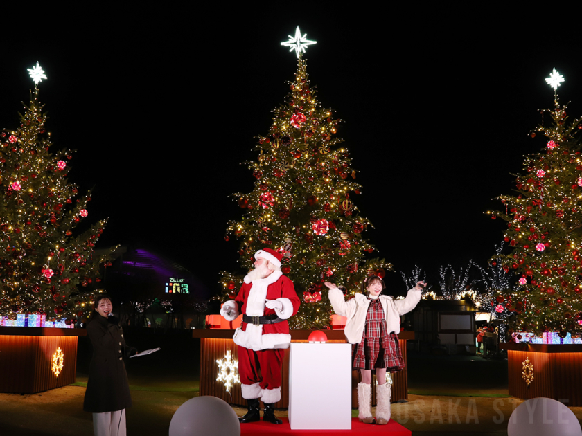 「クリスマスマーケット in 大阪 てんしば 2025」クリスマスツリー点灯式