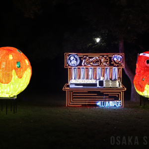 たこ焼きがモチーフのイルミネーション
