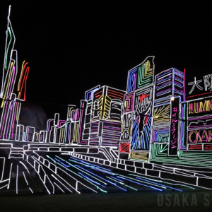 道頓矩がモチーフのイルミネーション