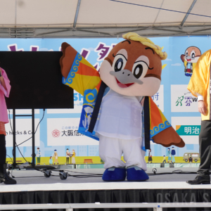 ハイヒール・モモコさん、大阪府広報担当副知事もずやん、吉村洋文大阪府知事