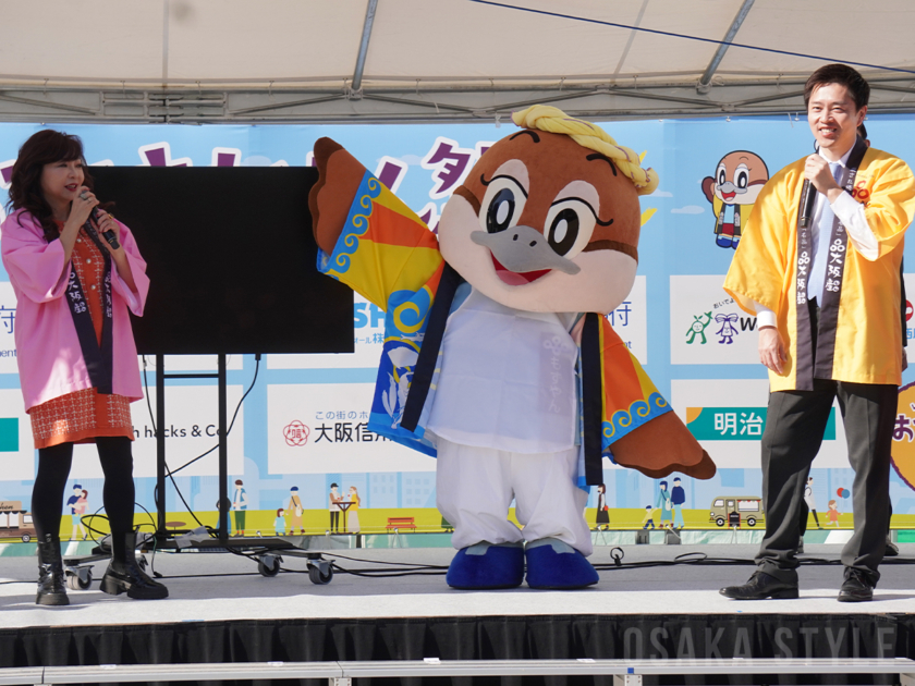 ハイヒール・モモコさん、大阪府広報担当副知事もずやん、吉村洋文大阪府知事