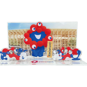 ミャクミャクモニュメント「いらっしゃい」アクリルスタンドジオラマ