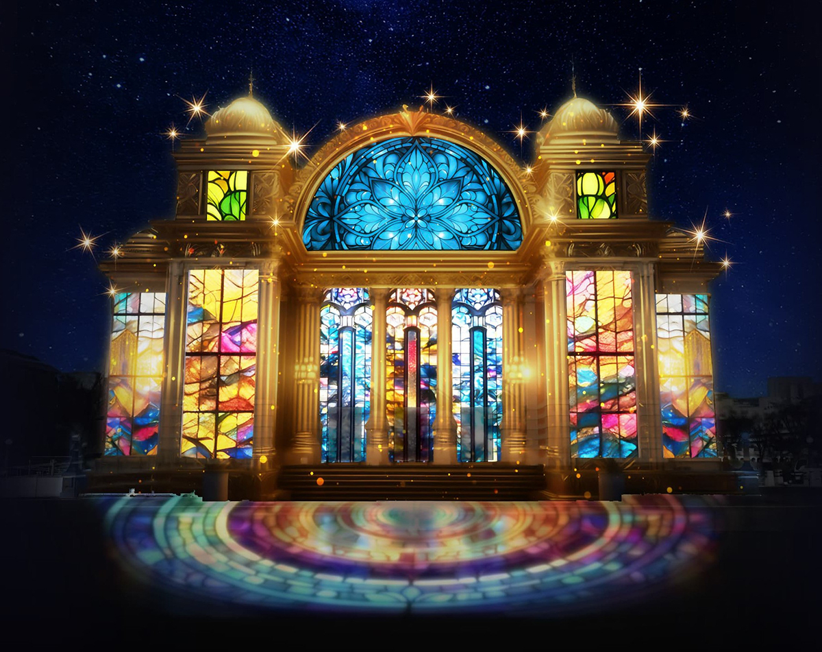 OSAKA光のルネサンス」プロジェクションマッピング 初回上映セレモニー