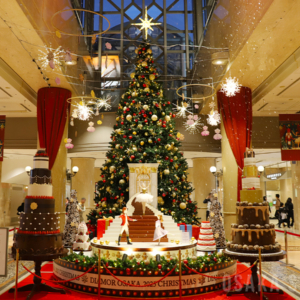 ディアモール大阪でクリスマスツリー ショータイム