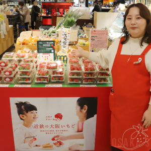 あべのハルカス近鉄本店で大阪いちご「はるかすまいる」販売