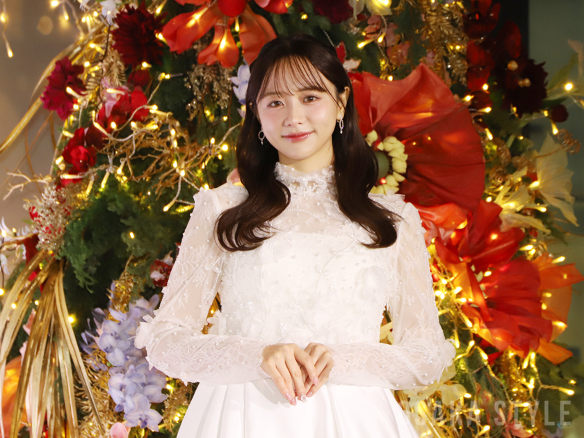 「JRA ILLUMINATION by Hanshin Racecourse」点灯式の森香澄さん登場