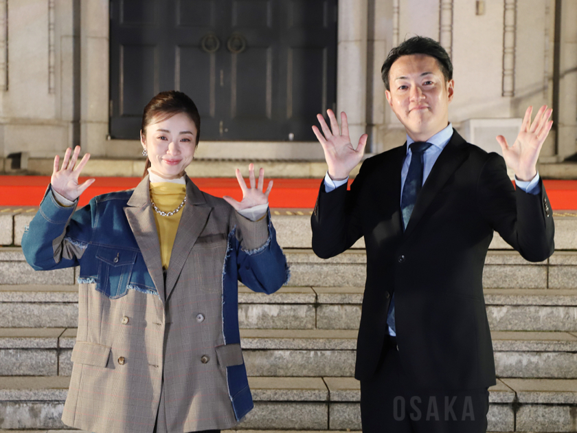 大阪市中央公会堂プロジェクションマッピングの初回上映セレモニー